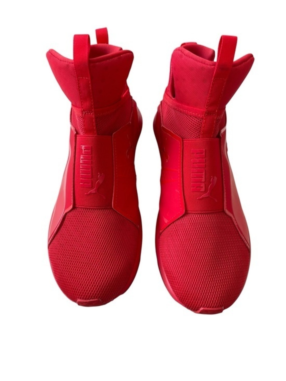Puma Fierce Red High-Top Slip-On Sneakers